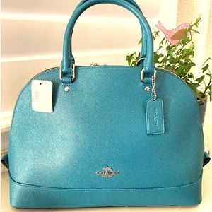 Coach Glitter Leather Crossgrain Sierra with matching pouch